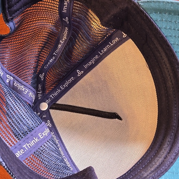 PRANA Trucker Hat. Fun and colorful prints on the front panel and a mesh back. - Picture 2 of 3